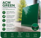 Green acm panel 18 x 24 x 125 inch — set of 2