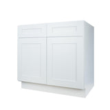 White Shaker base kitchen cabinet 27W x 24D x 34.5H