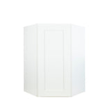 White Shaker diagonal corner wall kitchen cabinet 24W x 12D x 36H