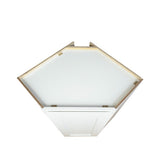 White Shaker diagonal corner wall kitchen cabinet 24W x 12D x 42H