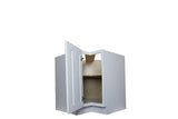 White Shaker easy reach base kitchen cabinet 33W x 33D x 34.5H