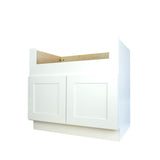 White Shaker farm sink base kitchen cabinet 36W x 24D x 34.5H