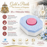 Gold n Pearl Dishwashing Tablet with Red Spot - (30 Tablets) — set of 3