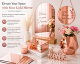 Rose-Gold acrylic mirror 48 x 48 x 1/8 inch with mirror finish — set of 5