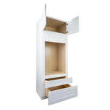 White Shaker oven kitchen cabinet 33W x 24D x 90H