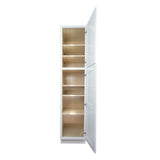 White Shaker utility pantry kitchen cabinet 30W x 24D x 84H
