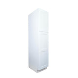 White Shaker utility pantry kitchen cabinet 30W x 24D x 84H