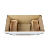 White Shaker vanity sink double kitchen cabinet 48W x 21D x 34.5H
