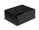 Black abs sheet 12 x 12 x 1/8 inch with haircell finish