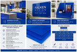 Blue acrylic sheet 12 x 18 x 125 inch — set of 2