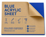 Blue acrylic sheet 36 x 36 x 1/8 inch — set of 3