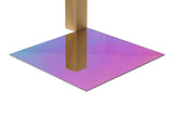 Iridescent Rainbow acrylic mirror 48 x 48 x 1/8 inch with mirror finish — set of 3