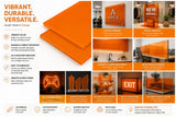 Orange acrylic sheet 12 x 12 x 1/8 inch — set of 10