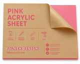 Pink acrylic sheet 12 x 18 x 125 inch — set of 2
