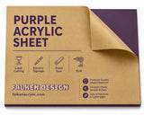 Purple acrylic sheet 24 x 60 x 1/8 inch — set of 7