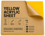 Yellow acrylic sheet 48 x 48 x 1/8 inch — set of 10