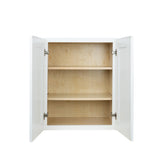 White Shaker wall kitchen cabinet 33W x 12D x 30H