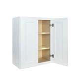 White Shaker wall kitchen cabinet 21W x 12D x 42H