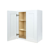 White Shaker wall kitchen cabinet 30W x 12D x 42H