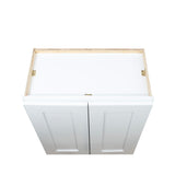 White Shaker wall kitchen cabinet 27W x 12D x 30H