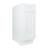 White Shaker base kitchen cabinet 12W x 24D x 34.5H