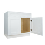 White Shaker vanity sink kitchen cabinet 30W x 21D x 34.5H