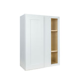 White Shaker wall blind corner kitchen cabinet 24W x 12D x 30H