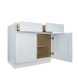 White Shaker base kitchen cabinet 30W x 24D x 34.5H