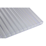 Clear twinwall polycarbonate panel 12 x 60 x 1/4 inch with twinwall construction — set of 7