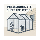 Clear polycarbonate sheet 12 x 18 x 1/4 inch — set of 7