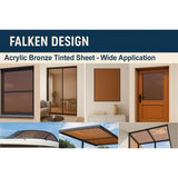 Bronze Translucent acrylic sheet 36 x 72 x 1/8 inch — set of 7