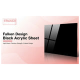 Black acrylic sheet 36 x 48 x 3/8 inch — set of 10