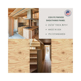 cdx plywood sheathing 36 x 48 x 15/32 inch — set of 10