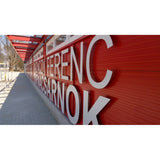 Black acm panel 36 x 72 x 1/4 inch — set of 3
