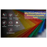 Green acm panel 12 x 36 x 1/8 inch