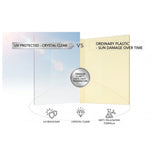 Clear polycarbonate sheet 12 x 48 x 1/16 inch — set of 7