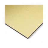 Brushed Gold acm panel 12 x 36 x 1/8 inch with brushed finish — set of 10