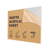 Matte acrylic sheet 24 x 36 x 3/8 inch with matte finish — set of 7