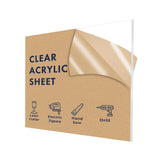 Clear acrylic sheet 48 x 72 x 1/16 inch — set of 2