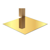Gold acrylic mirror 48 x 96 x 1/8 inch with mirror finish
