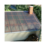 Clear ribbed polycarbonate panel 41 x 96 x 1/16 inch with ribbed profile — set of 7