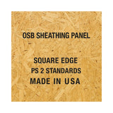 osb sheathing 36 x 48 x 7/16 inch — set of 10