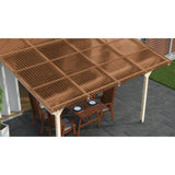 Bronze corrugated polycarbonate sheet 33 x 96 x 1/16 inch with corrugated profile — set of 2