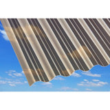 Bronze corrugated polycarbonate sheet 12 x 18 x 1/16 inch with corrugated profile — set of 10