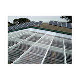 Clear ribbed polycarbonate panel 37 x 96 x 1/16 inch with ribbed profile — set of 5