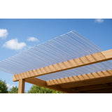 Clear corrugated polycarbonate sheet 18 x 24 x 1/16 inch with corrugated profile — set of 5