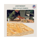 Wood-Tone osb sheathing 48 x 96 x 7/16 inch — set of 7