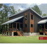 Falken Design Galvalume Plus Corrugated Metal Roof Panel 34" x 96" x 7/8" - 26 GA - Long-Lasting Outdoor — set of 7