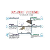 Clear corrugated polycarbonate sheet 33 x 96 x 1/16 inch with corrugated profile