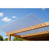 Bronze corrugated polycarbonate sheet 18 x 24 x 1/16 inch with corrugated profile — set of 2